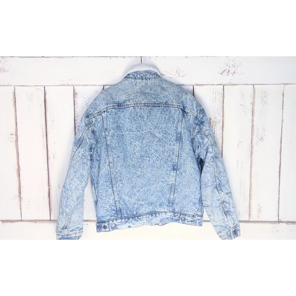 Vintage Levis denim trucker red tab acid wash jean jacket - Picture 5 of 5